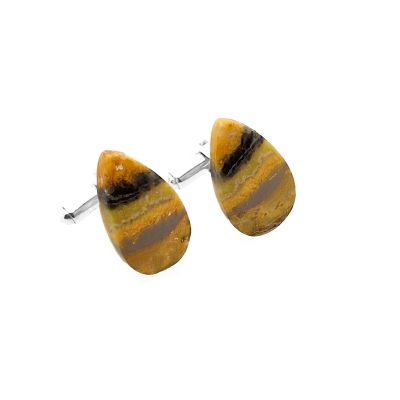 Jaspis Bumble Bee - Jaspis Trzmieli - S391 - ManufakturaSpinek.pl